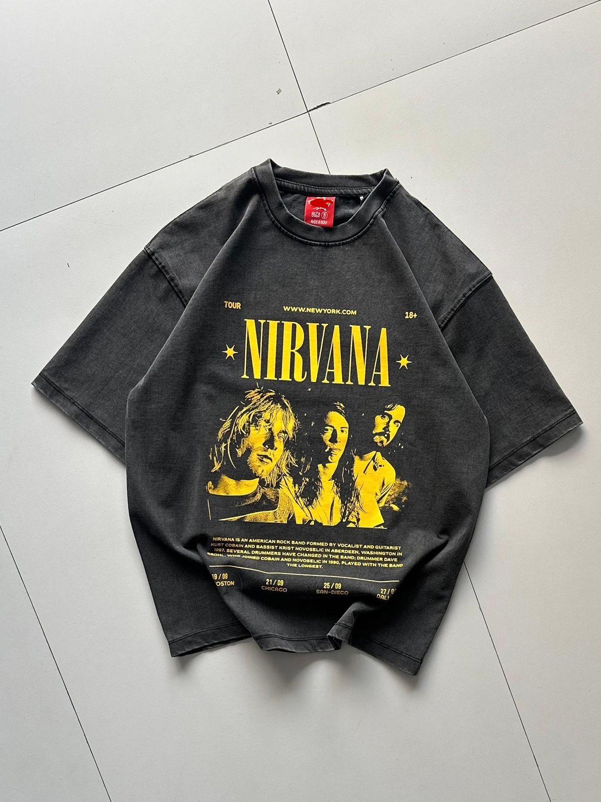03 Acid Washed Oversized Unisex Tee - Image 1