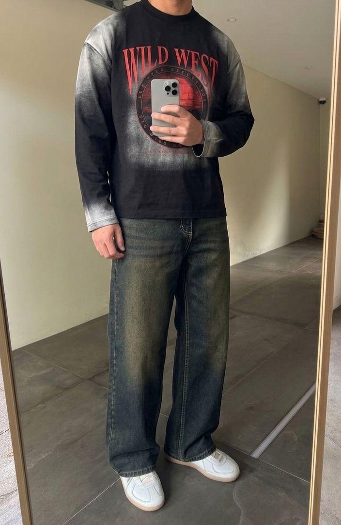 Brown Wash Straight Fit Denim - Image 1