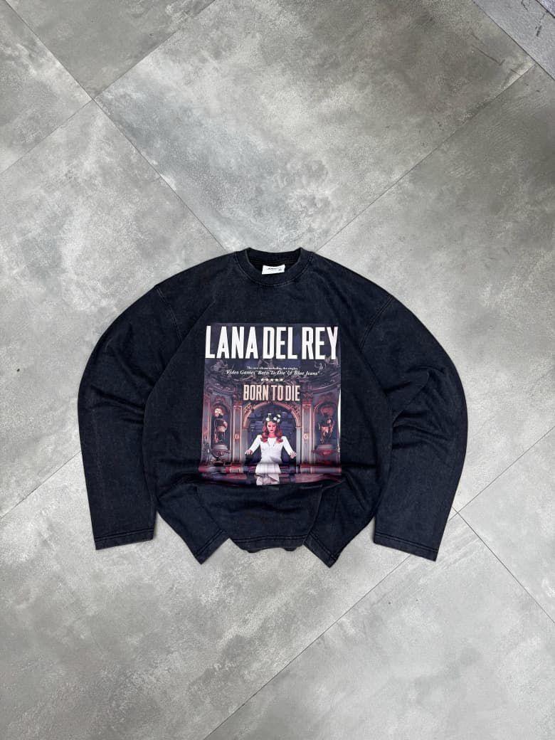 Lana Del Rey Graphic Full Sleeve Acid Washed Oversized - Image 1