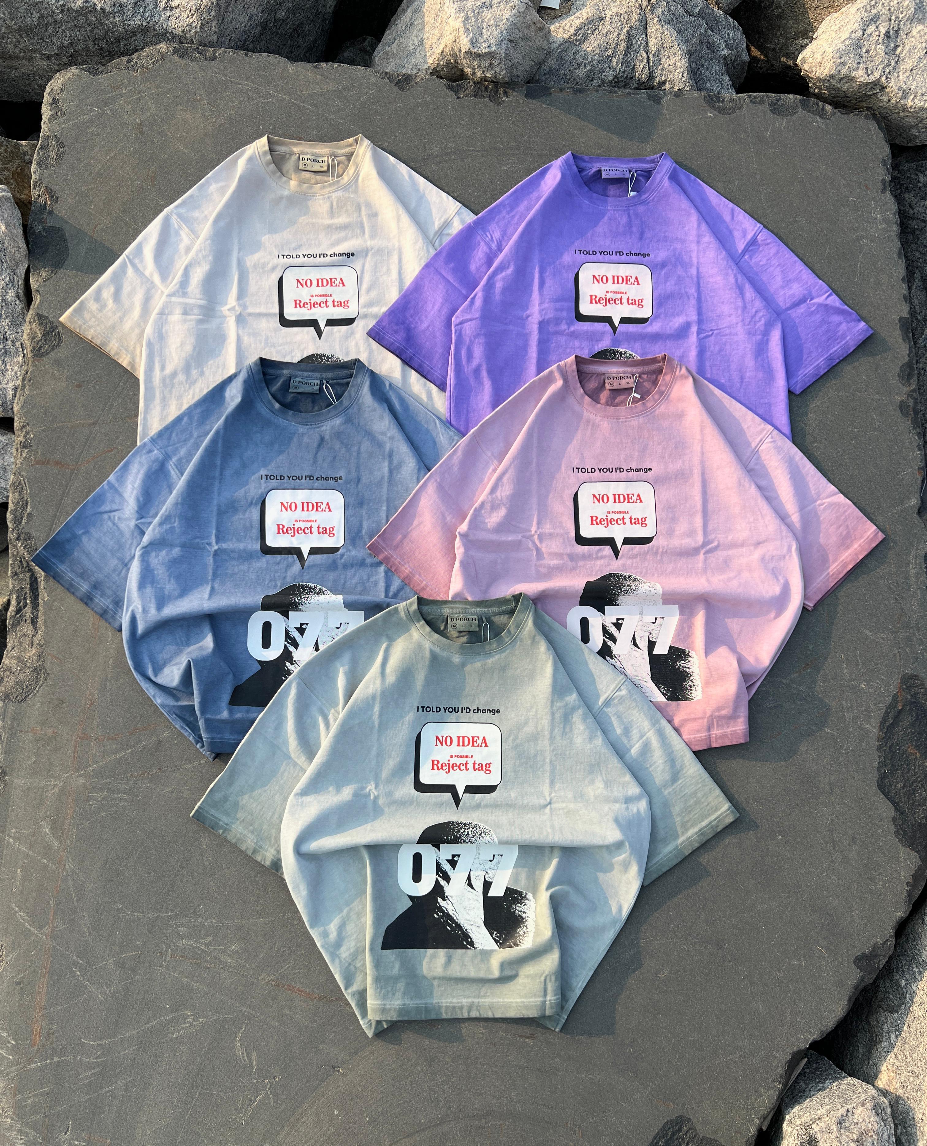 Faded Wash Graphic Unisex Oversized Tee - Image 1